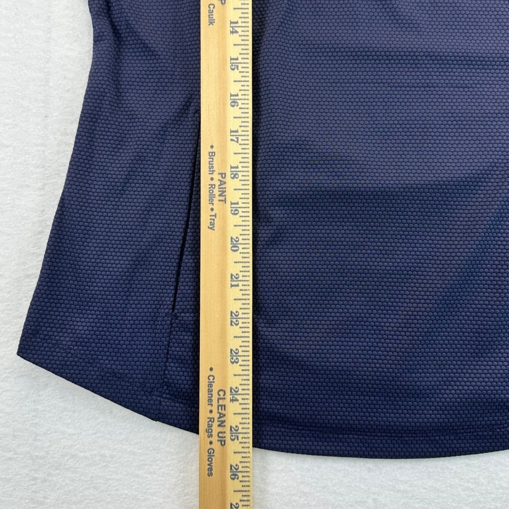 Tommy Bahama Golf Womens Large Navy Blue Honeycomb Quarter Zip Pullover Active - Picture 8 of 10